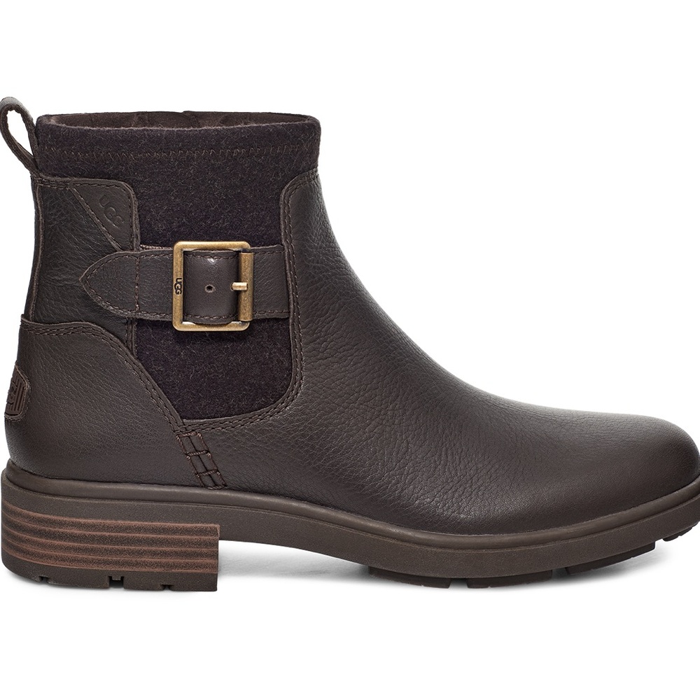 Ugg Women's Harrison Moto Dark Brown Sz. 9.5